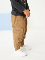 Брюки карго для мальчика Next C24-707, Светло-коричневый