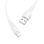 Кабель Micro Borofone BX18  1m, 2.4A white