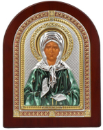Серебряная икона Святая Матрона