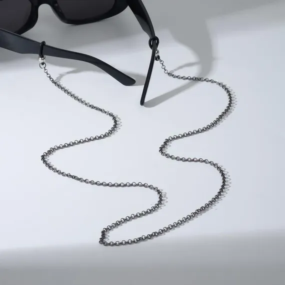 Цепочка для очков &quot;Эстетика&quot; №70, цвет серый