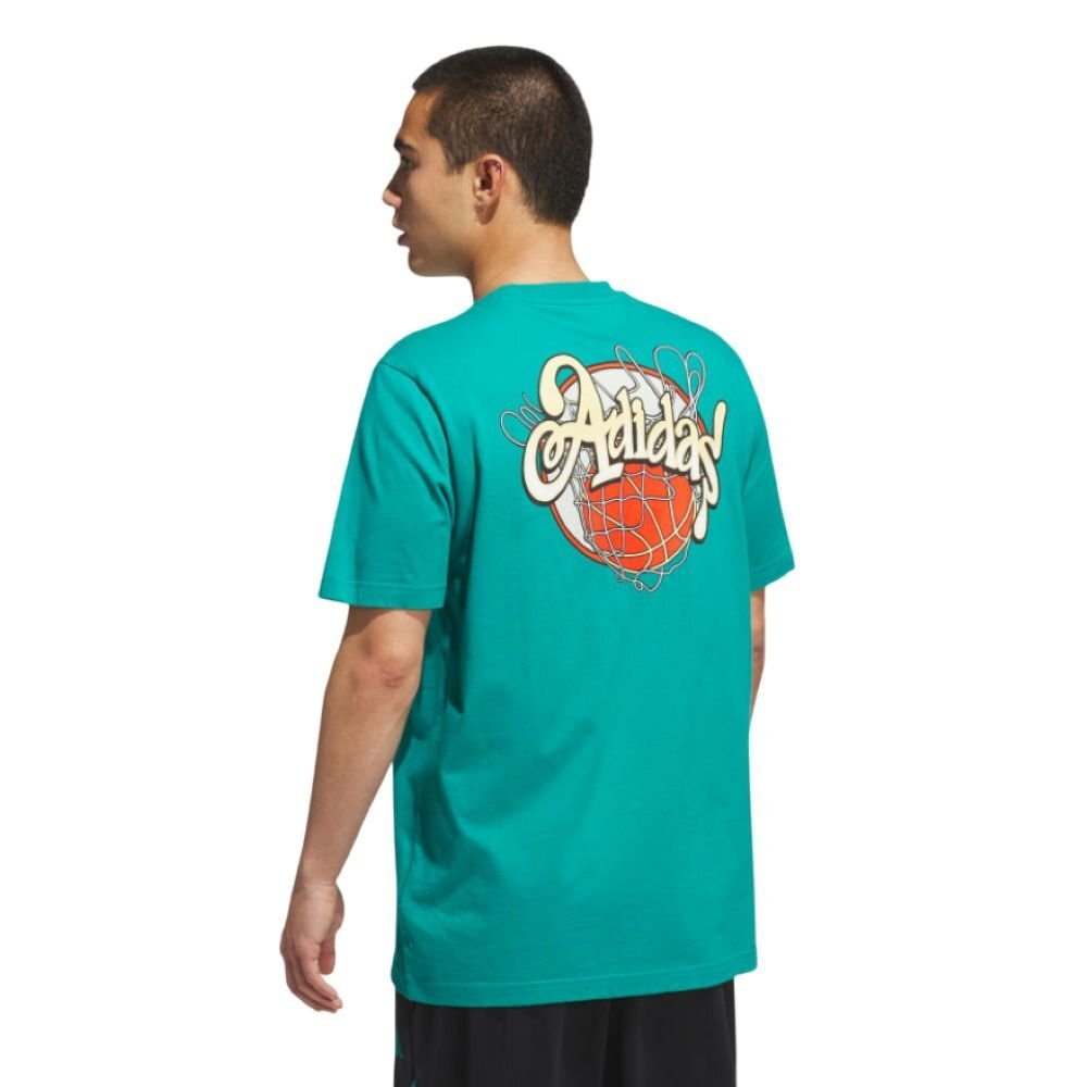 Баскетбольная футболка adidas Nothing But Net Graphic T-shirt Blue