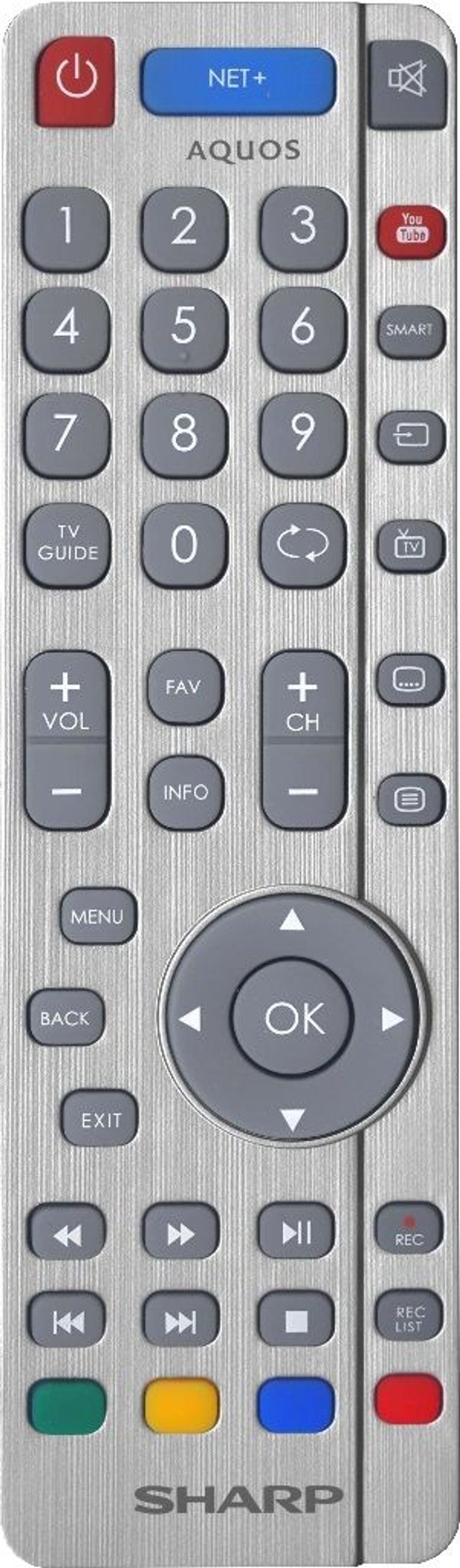 Пульт Sharp Aquos RF SHW/RMC/0111 оригинальный / LC-24CFG6132E (радиопульт)