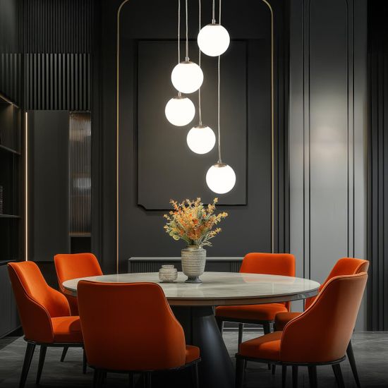 CL102054 Томми Хром Мат.+ Белый Св-к Подвес