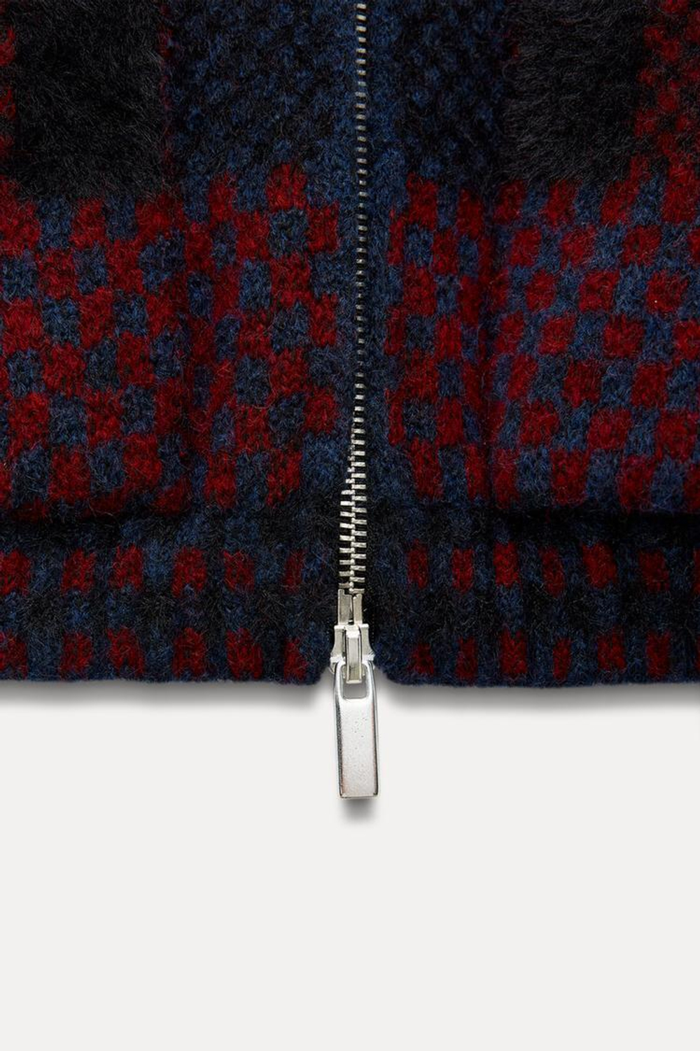 ZARA КАРДИГАН В КЛЕТКУ, СИНИЙ