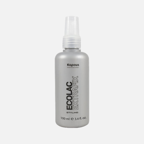 Жидкий лак для волос ECOLAC EXTRAFIX сверхсильной фиксации KAPOUS STYLING 100 мл Испания