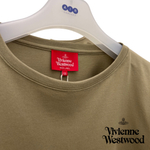 VIVIENNE WESTWOOD RED LABEL ЛОНГСЛИВ БЕЖЕВЫЙ С ВЫШИВКОЙ С ОБЪЕМНЫМИ РУКАВАМИ