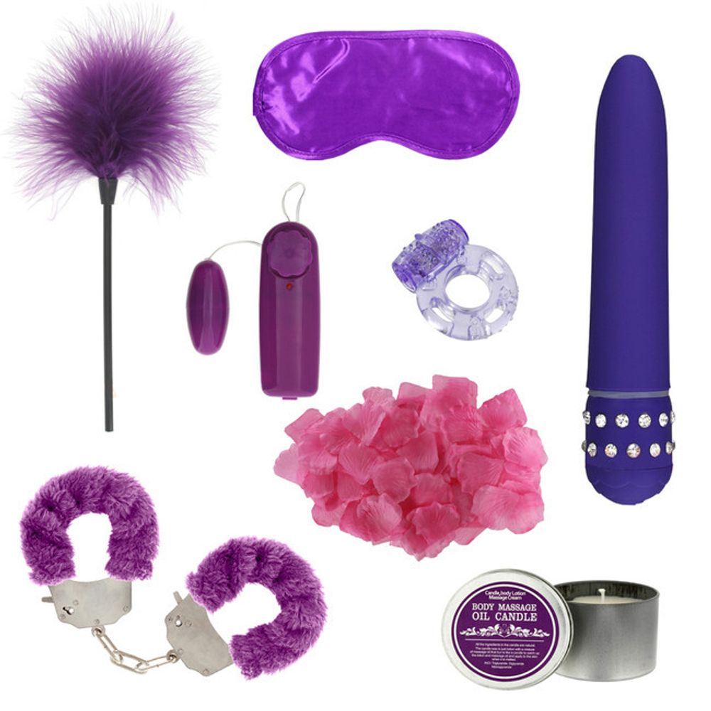 Эротический набор Fantastic Purple Sex Toy Kit ( 8 предметов ) (Цвет: фиолетовый)