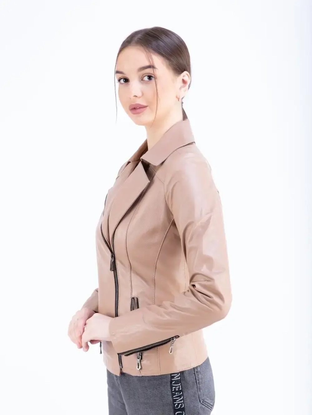 Косуха кожаная куртка женская Турция