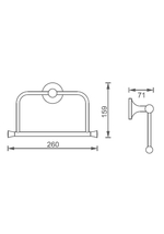 Полотенцедержатель AltroBagno Corposo 081309 Cr