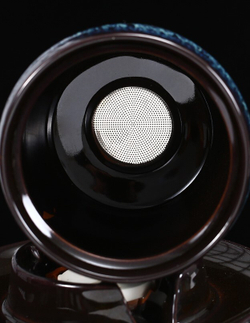 278135.5 Сервиз  Водяная мельница "Синий" чайник 220мл, жернова, сливник. 6 пиал 60мл, керамика