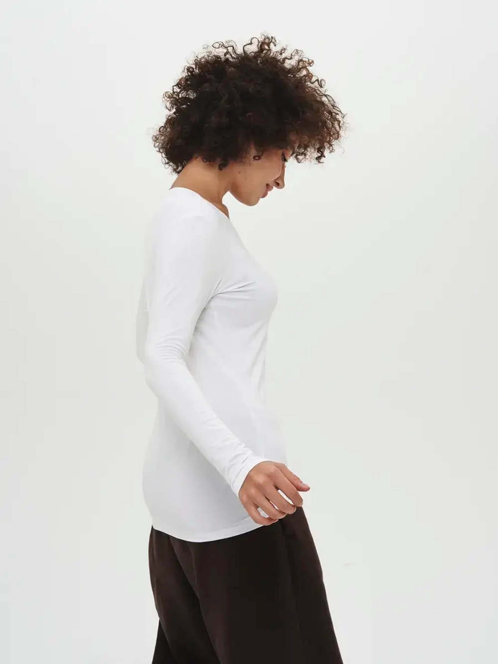 Лонгслив облегающий