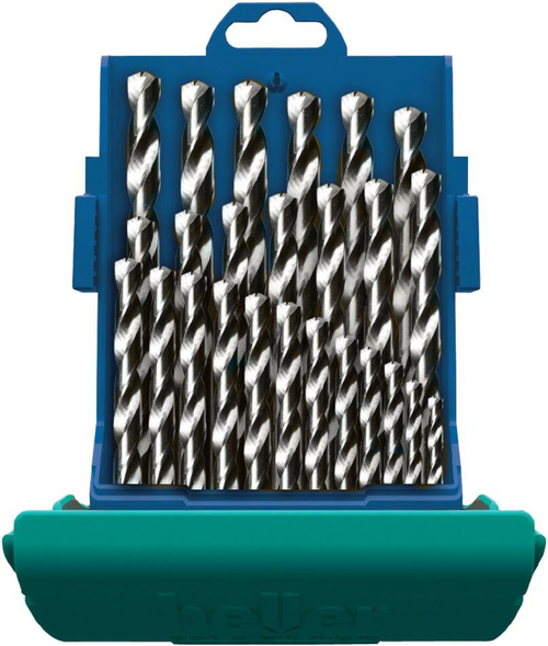 Набор сверл по металлу Heller HSS-Co DIN 338 RN 1/1.5/2/2.5/3…12/12.5/13 (25 пр.)