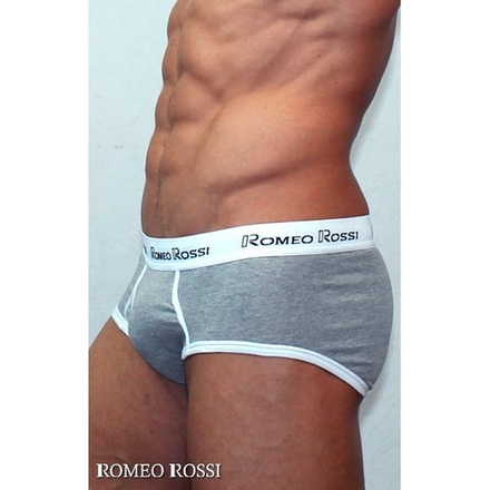 Мужские трусы брифы серые Romeo Rossi RR366-3 Brief