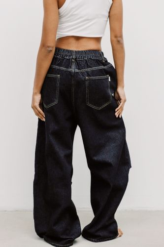 Утепленные джинсы широкие женские