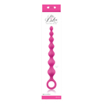 Розовая анальная цепочка Perles D Lux Long - 20,3 см. (Цвет: розовый)