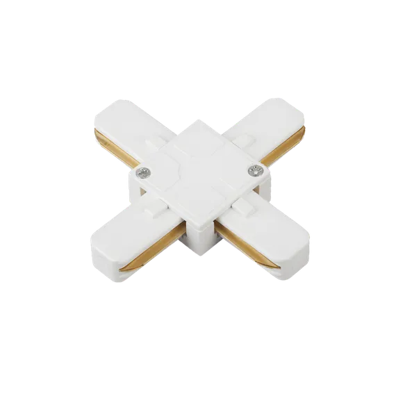 Коннектор X-тип XSB-WH для шинопровода SB белый IN HOME