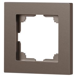 Рамка для розеток и выключателей Intro Accent 6-501-08 на 1 пост, СУ, бронза | Intro