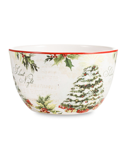 Салатник порционный 13см Certified International Corp Тихая ночь Ель