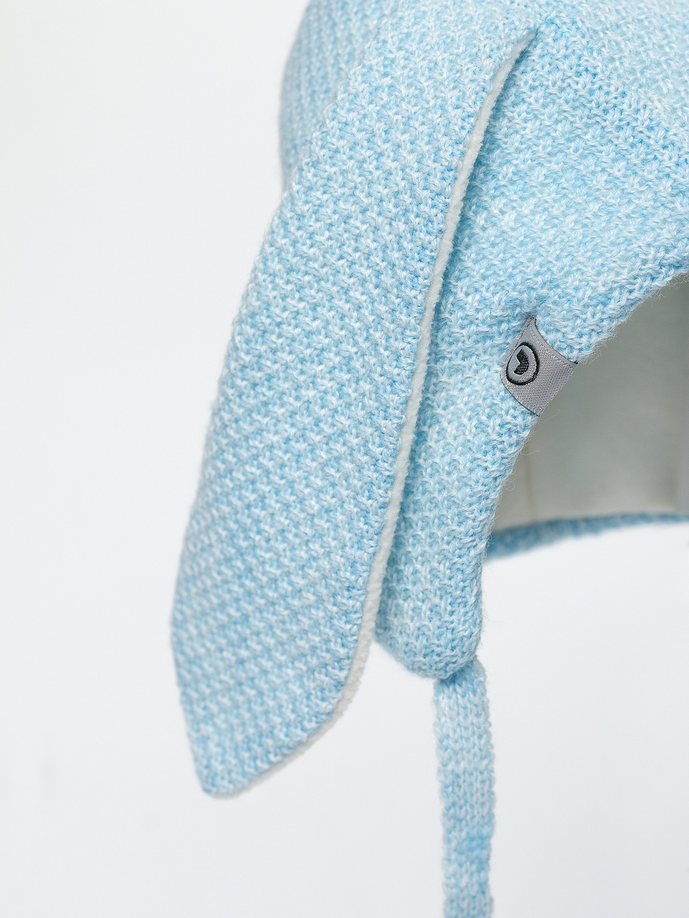 Шапка зимняя вязаная (Иней) БАННИ Зайка