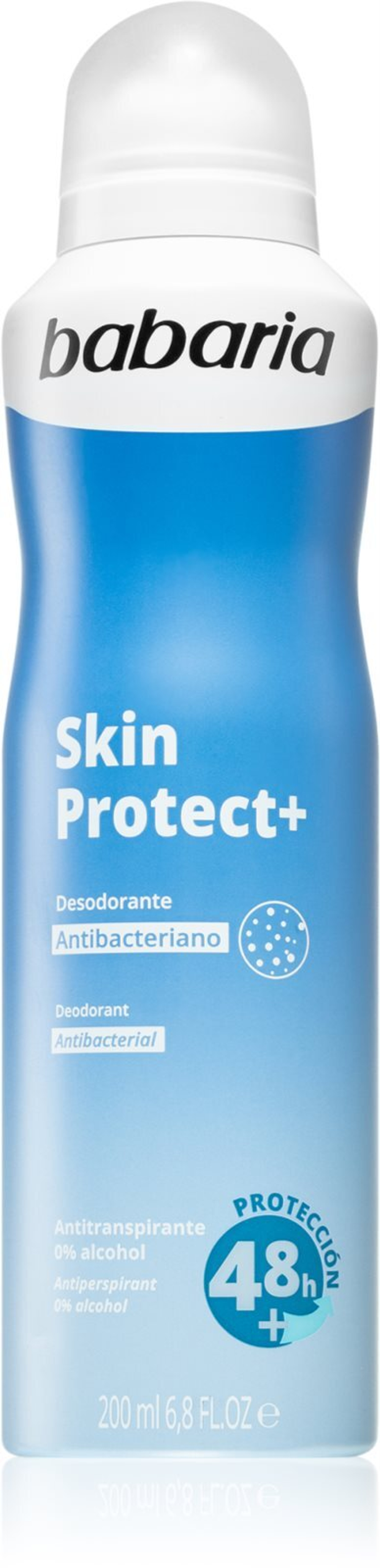 Babaria Deodorant Skin Protect+ - спрей дезодорант с антибактериальным средством /   200  ml  / GTIN 8410412280242