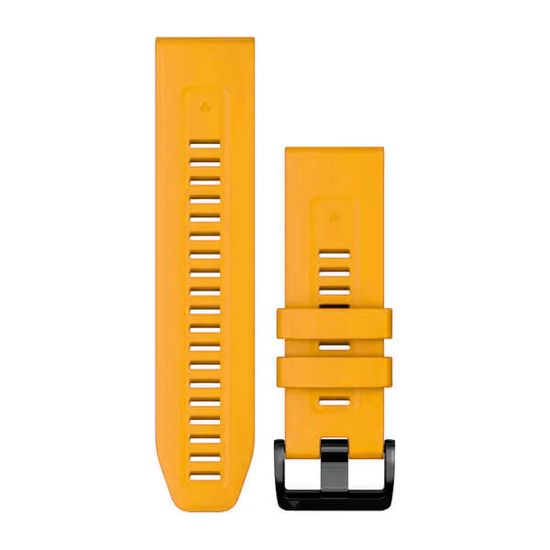 Ремешок силиконовый 26 мм для Garmin Fenix 7x Premium быстросъемный QuickFit (Янтарный)