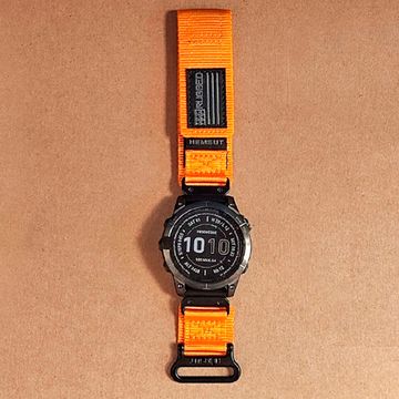 Нейлоновый ремешок Hemsut Rugged 22 мм для Garmin Fenix 7 6 5, Epix Gen 2 47mm, MARQ, Instinct, Forerunner (Оранжевый)