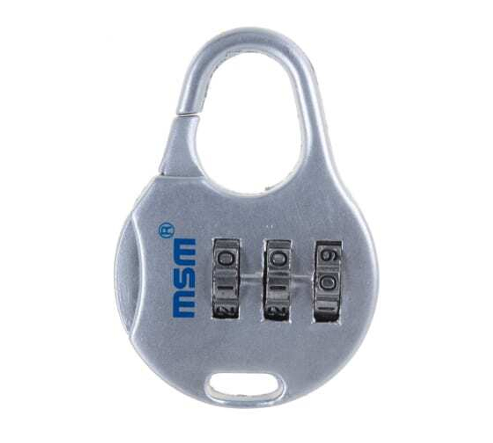 Навесной замок МСМ FH1 silver  арт.12756