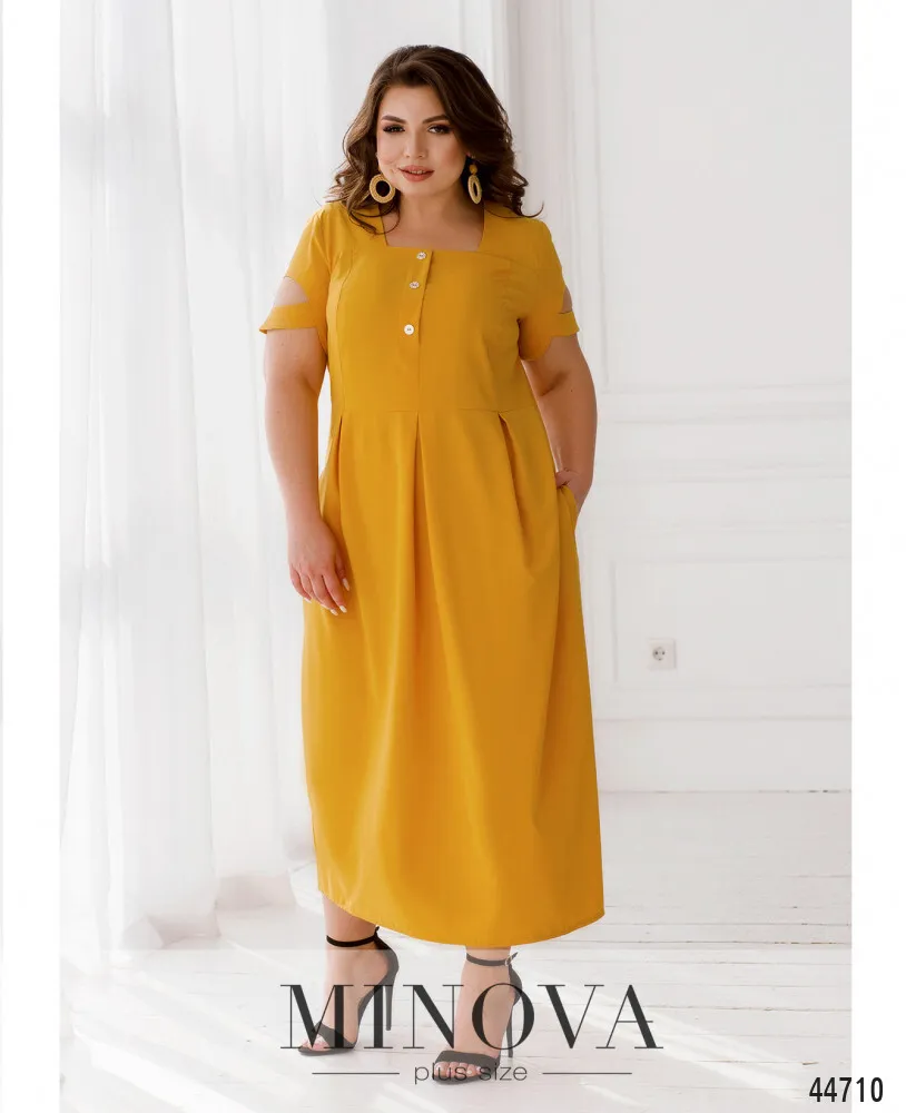 Платье 8-290-горчица Minova