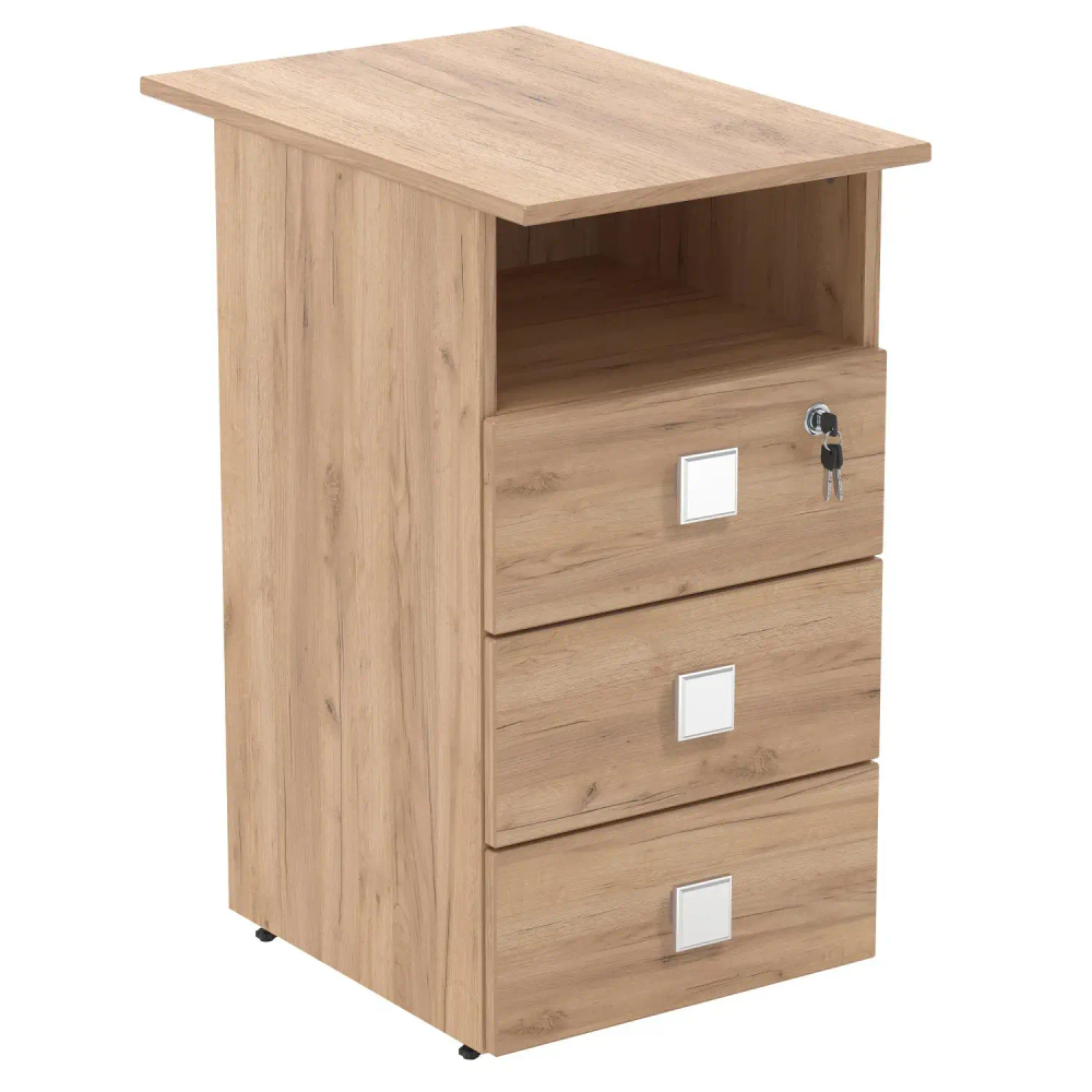 Тумба приставная с топом Easy LT Оптима 400х590х740 3 ящ. Дуб крафт золотой