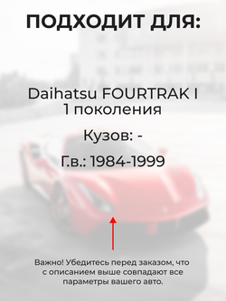 Ремкомплект ограничителей дверей Daihatsu FOURTRAK (I) (2 двери, тип 8) 1984-1999