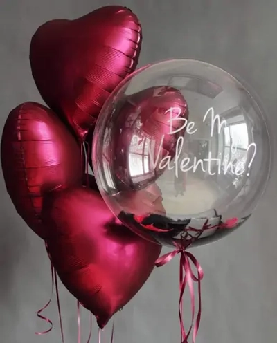 композиция "Бордовый сатин"