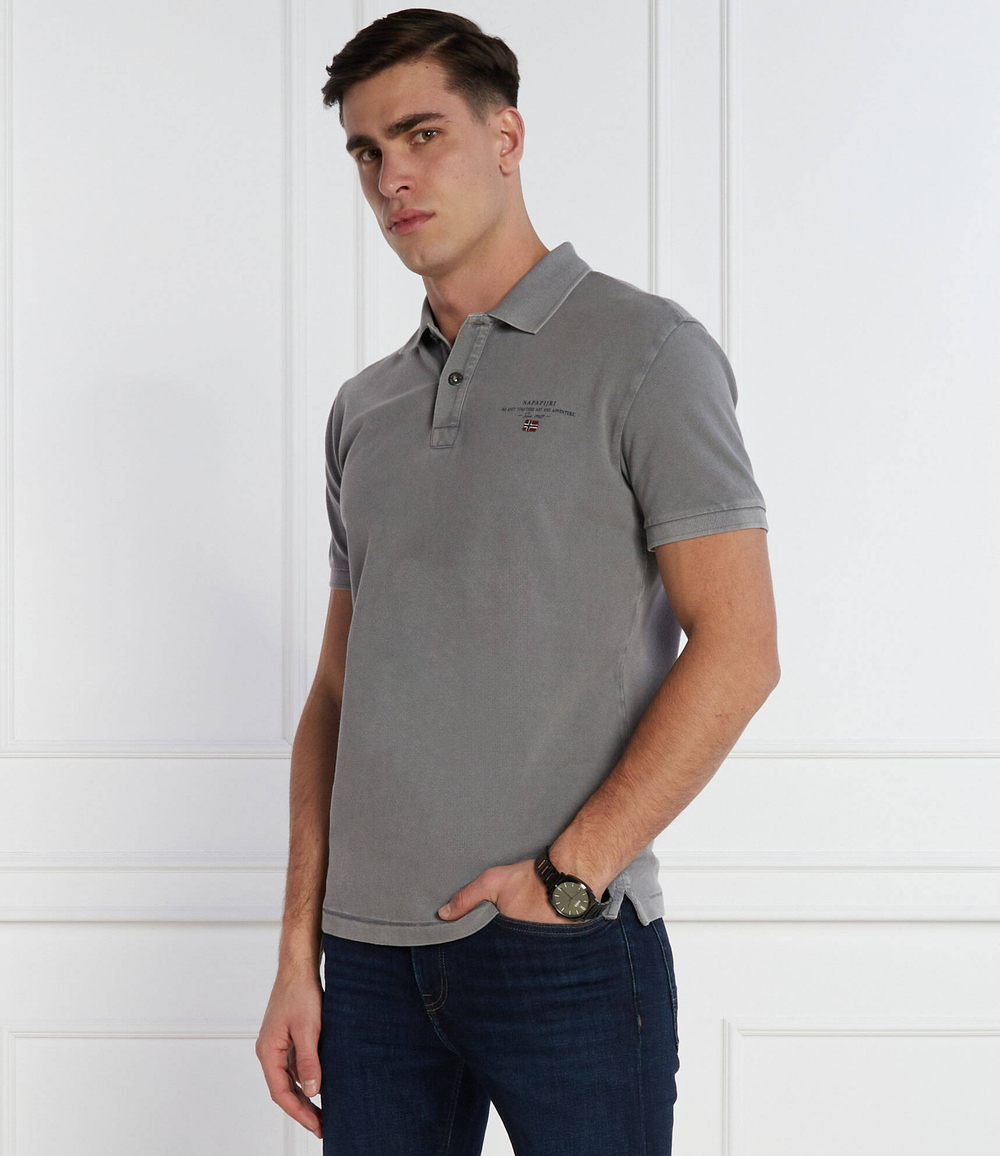 Поло ELBAS Napapijri - серый(NP0A4GDL)