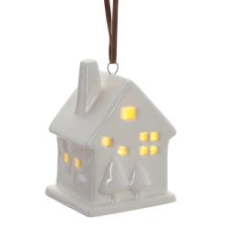 GAEM Фигурка декоративная подвесная "Домик" с подсветкой (2хLR44), L5 W4 H8 см, 2в.