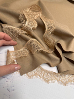 Костюмно-плательная однотонная шерсть (PENELOPE, 100%шерсть, Солнечный пепел, 150, 274 гр/м2)