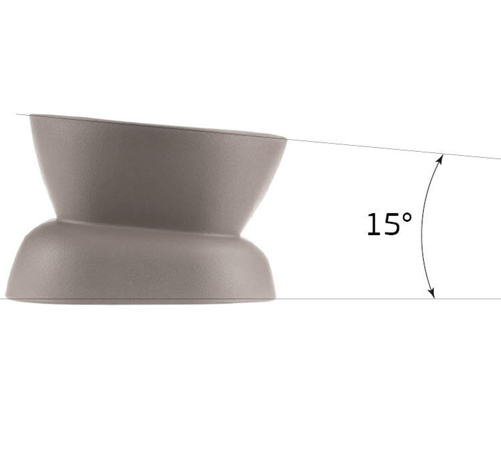 Миска для кормления животных КВАДРО 0,2л D=11,5см М1807