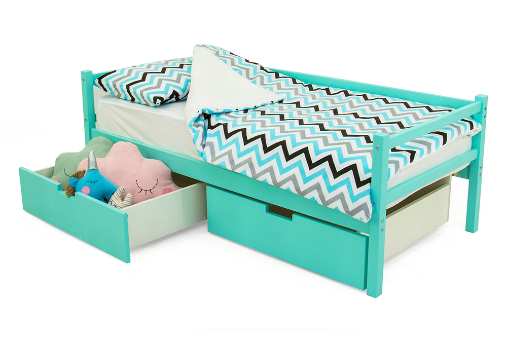 Детская кровать тахта Бельмарко Svogen мятный