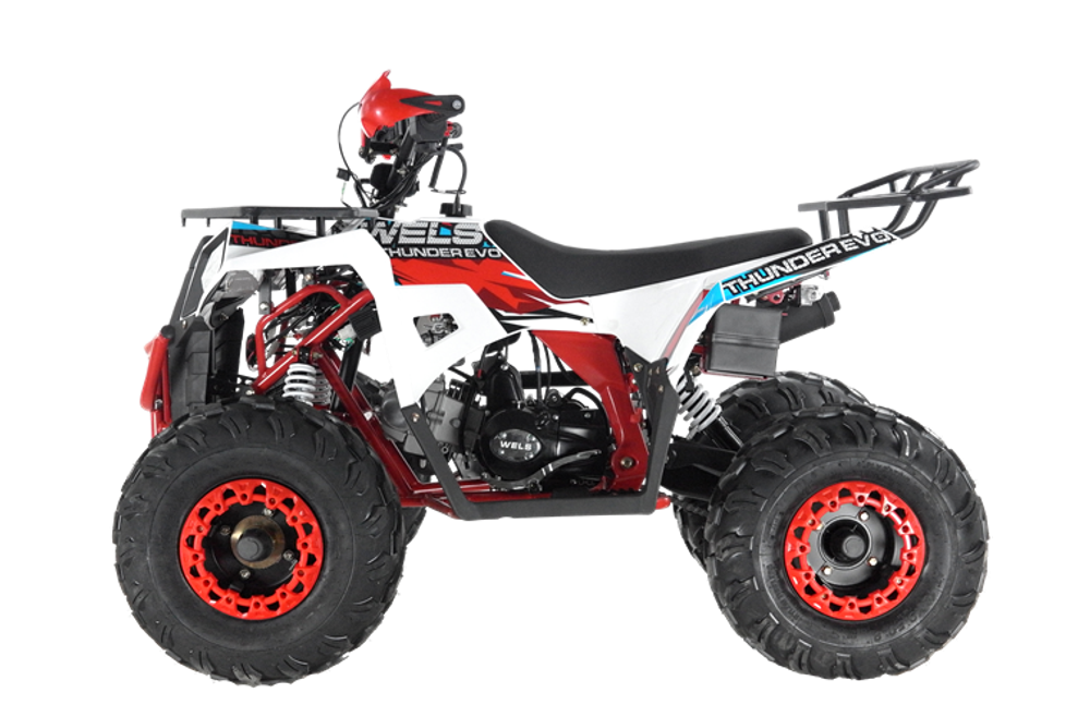 Квадроцикл Wels Thunder EVO 125 куб/см 10 л.с колеса 8" цвет Белый/красный
