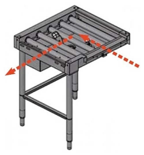 Стол выходной Azimut ETS 16 DAB231 SX угловой, левый