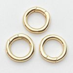 Замок-кольцо, цвет золото, размер 15 мм, цена за 1 шт