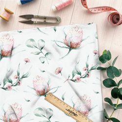 Ткань ниагара акварельный клевер