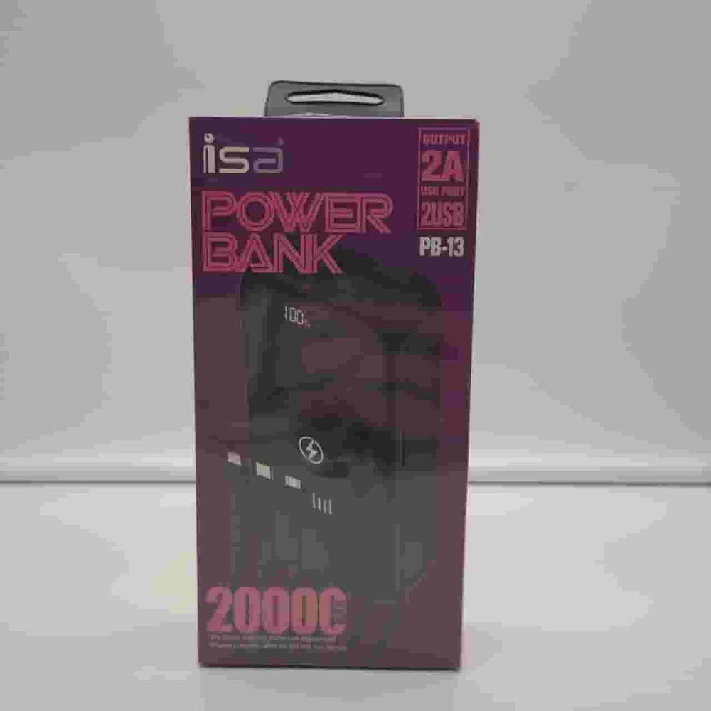 Портативный аккумулятор IS PB-13 20000 mAh с беспроводной зарядкой (черный)