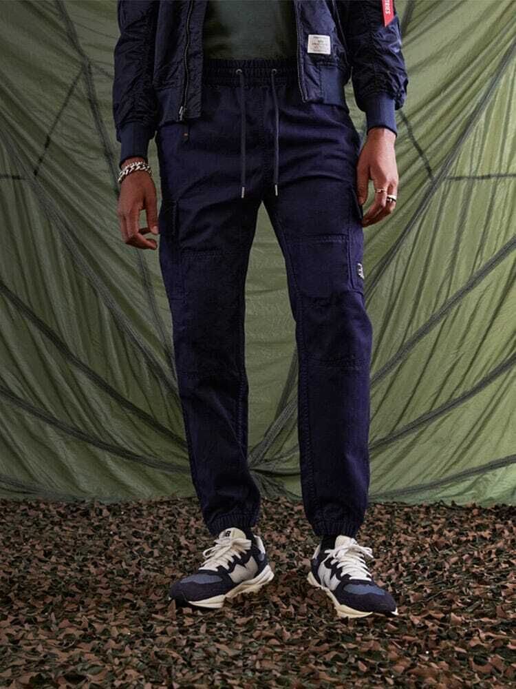 Брюки Alpha Industries Cotton Jogger Blue