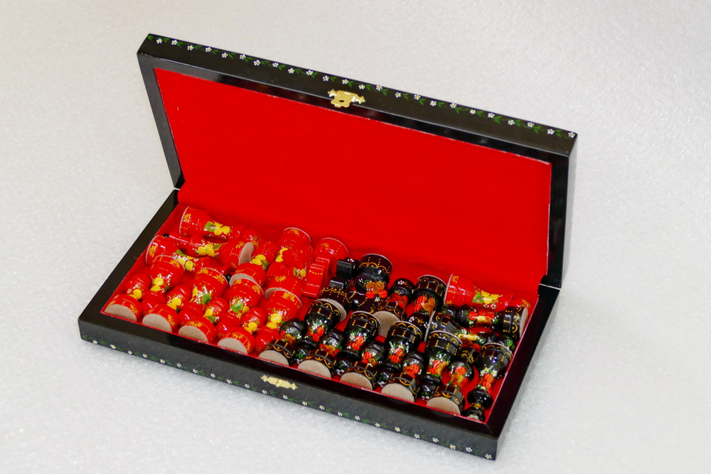 Шахматы походные "Кудрина-Хохлома"