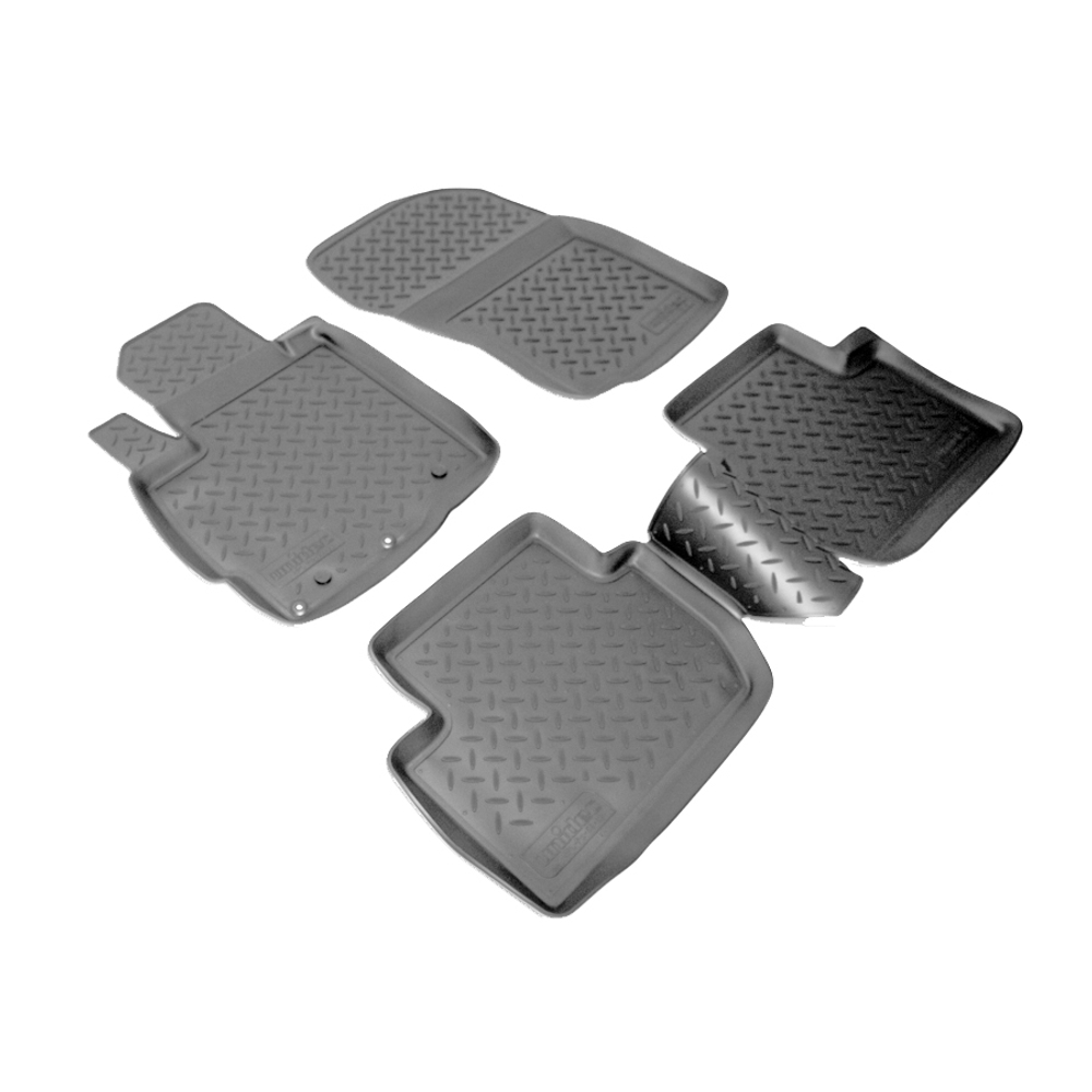 Ковры в салон Norplast/Unidec для Mitsubishi Outlander в кузове XL (2006-2012), Черный, арт.NPL-Po-59-33