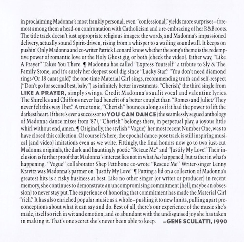 Madonna. The Immaculate Collection (CD)