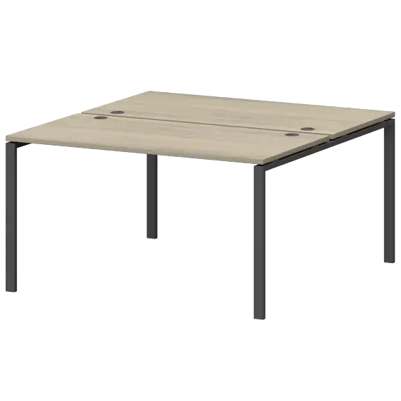 Бенч двойной на металлокаркасе СМС2-П-10К.149.Пр25  1000x1496x750 Смарт