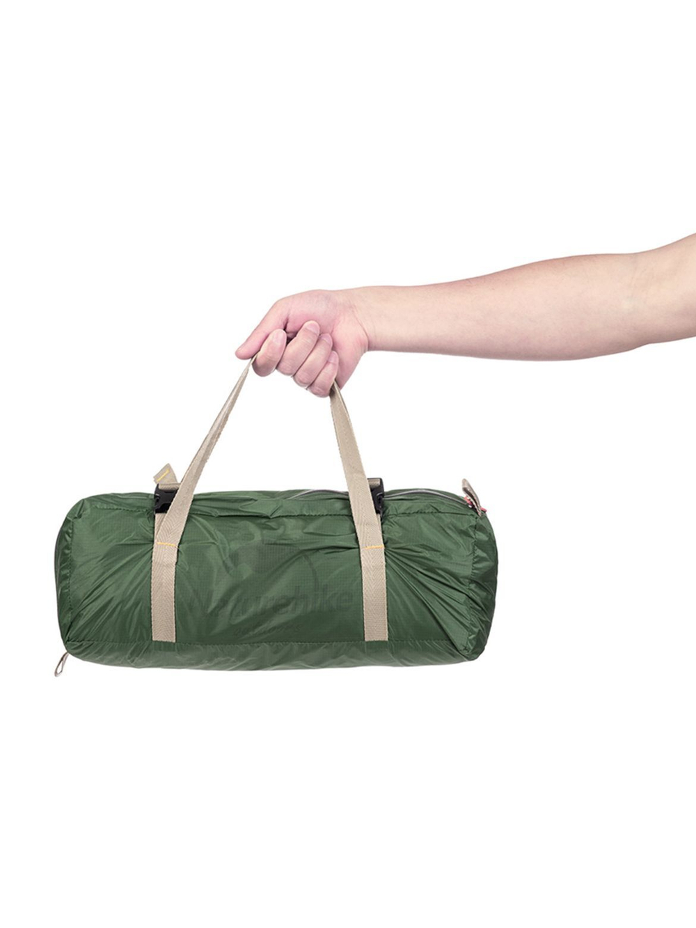 Палатка туристическая Naturehike NH18A095-D 20D одноместная сверхлегкая с ковриком, зеленая, 6927595735671