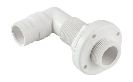 Разъем водосброса угловой под шланг 26/29 мм