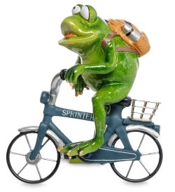MN- 67 Фигурка «Лягушка - велотурист»