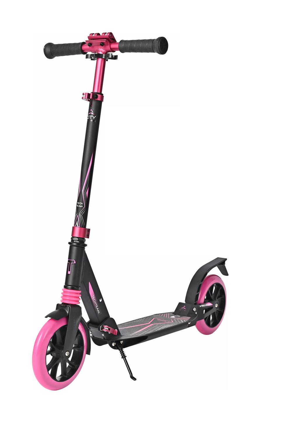 Самокат Тech Тeam City Scooter pink 1/2, розовый